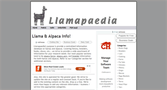 Desktop Screenshot of llamapaedia.com